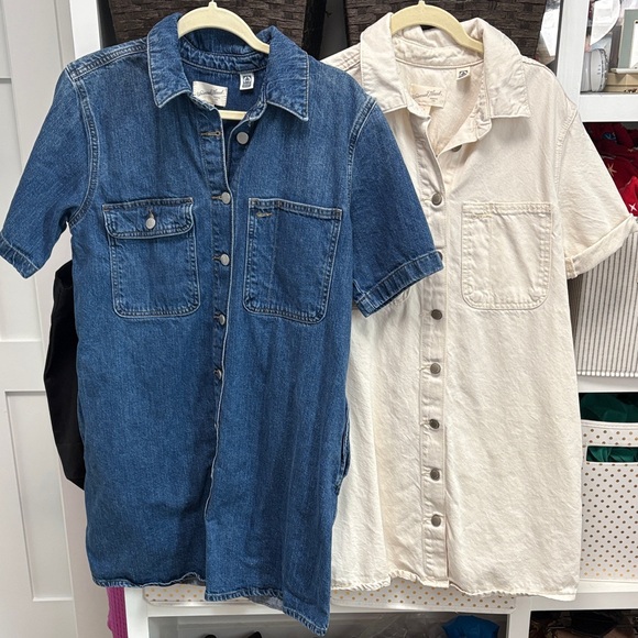 Universal Thread Dresses & Skirts - Set of 2 Universal Thread Denim Button-Up Shirt dresses. Size small